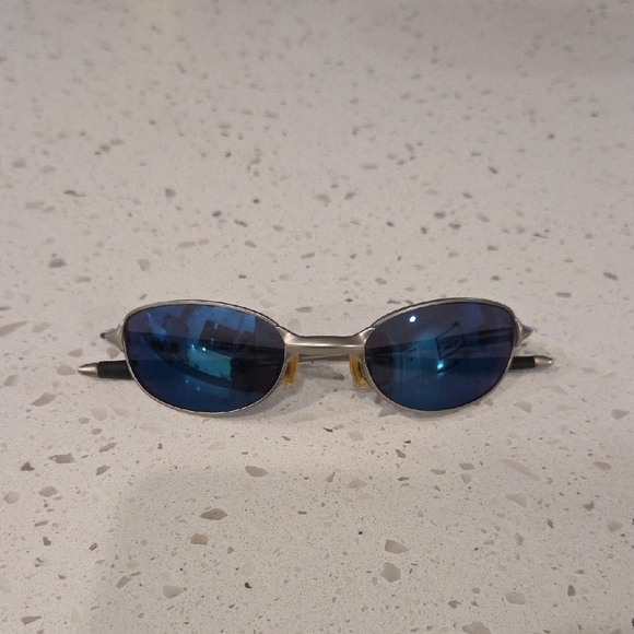 Vintage Oakley A Wire Sunglasses Ice Iridium